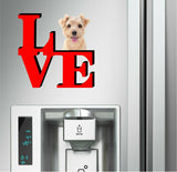 Norwich Terrier Love Park Cute Dog Fridge Refrigerator Car Magnet