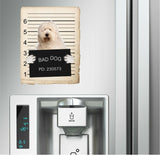 Old English Sheepdog Mugshot Bad Dog Fridge refrigerator Car Magnet