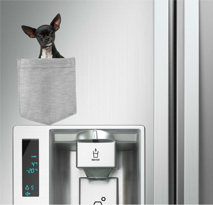 Chihuahua Dog in pocket Fridge Car Magnet Bumper Sticker App size 4"x7"
