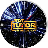 Best Tutor in the Star Galaxy Space Kitchen Living room Wall Clock