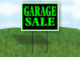 GARAGE SALE GREEN Yard Sign with Stand LAWN SIGN
