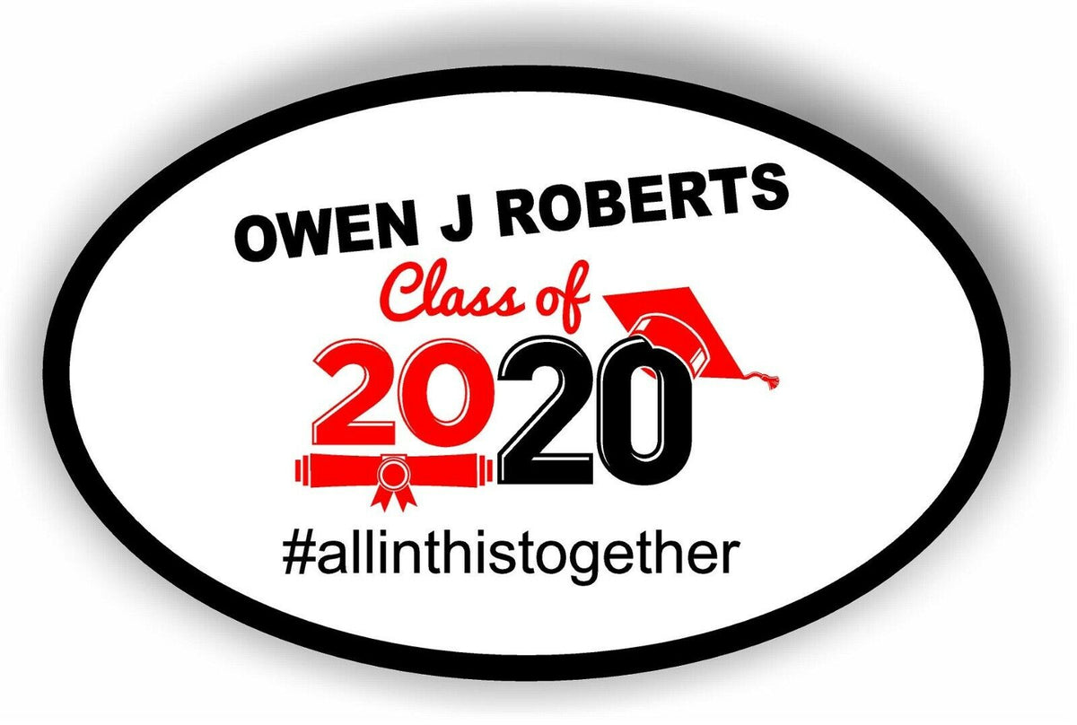 Owen J Roberts Class of 2020 Graduation Car magnet Magnetic Bumper Sticker