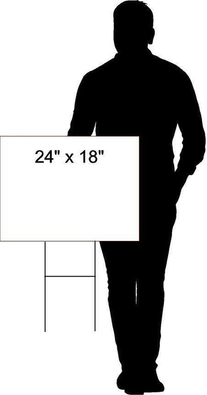 MARLOWE POLICE RETIREMENT  18 in x 24 in Yard Sign Road Sign With Stand