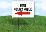 UTAH _NOTARY PUBLIC Yard Sign w Stand LAWN SIGN Single