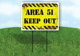 AREA 51 Yard Sign Road with Stand LAWN SIGN