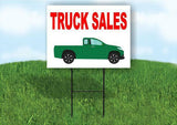 TRUCK SALES Plastic Yard Sign ROAD SIGN with Stand