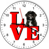 Lhasa Apso Cute Puppy Dog kitchen living room Wall Clock