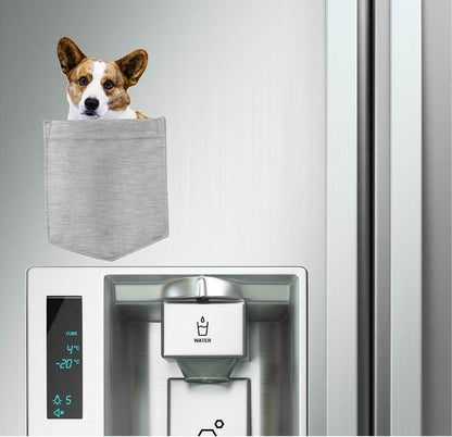 Cardigan Welch Corgi in pocket Fridge Car Magnet Bumper Sticker App size 4"x7"