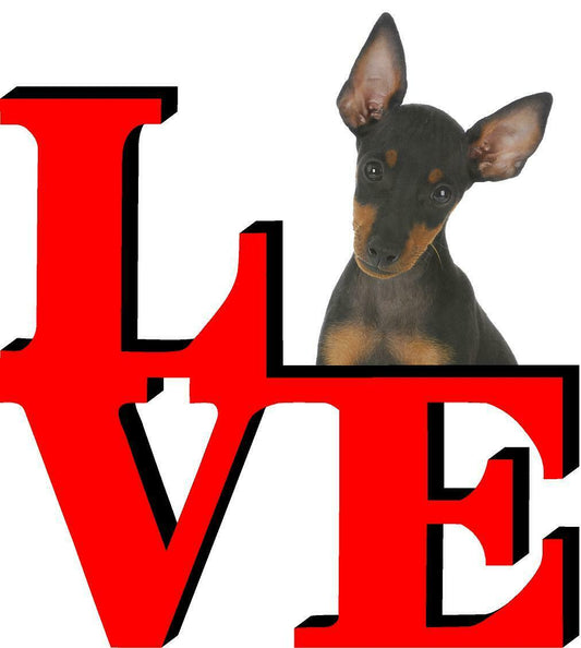 Manchester Terrier Love Park Cute Dog Fridge Refrigerator Car Magnet