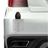 Gorden Setter Dog in pocket Fridge Car Magnet Bumper Sticker App size 4"x7"