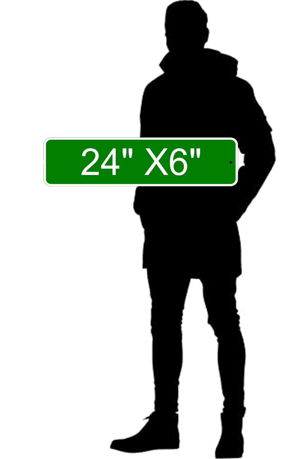 LHASA APSO LANE 24"x6 ALUM COMPOSITE SIGN