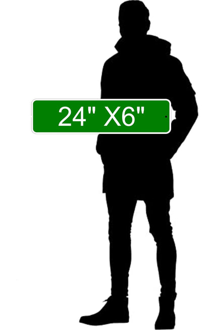 LHASA APSO LANE 24"x6 ALUM COMPOSITE SIGN