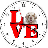 Clumber Spaniel Cute Puppy Dog kitchen living room Wall Clock