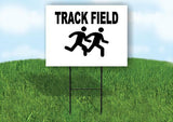 TRACK FIELD Yard Sign with Stand LAWN SIGN