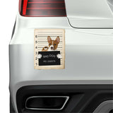 Basenji Mugshot Bad Dog Fridge refrigerator Car Magnet