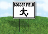 SOCCER FIELD WITH BORDER Yard Sign with Stand LAWN SIGN
