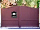 600 Yards Distance Marker Running Race  Marathon BLACK  Aluminum Composite Sign