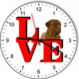 Dogues De Bordeaux Cute Puppy Dog kitchen living room Wall Clock