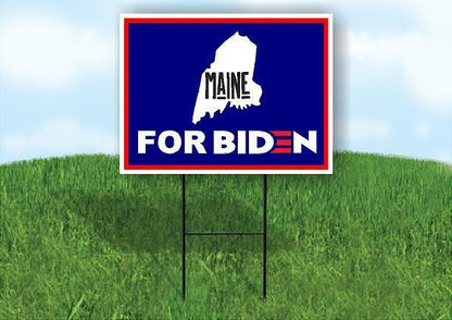 MAINE FOR BIDEN Yard Sign with Stand LAWN SIGN
