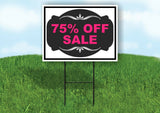 75% OFF SALE PINK TAG BLACK Yard Sign with Stand LAWN SIGN