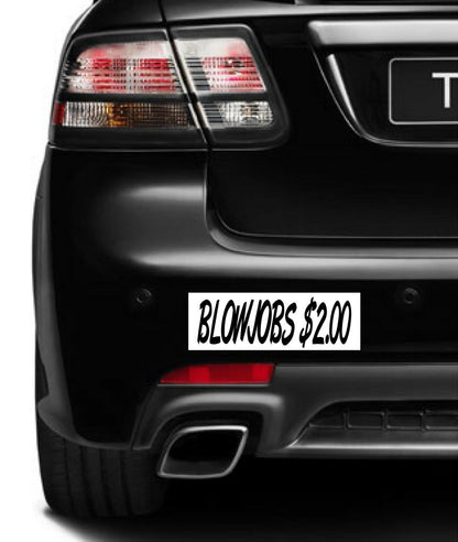 Set of 4 prank magnetic bumper stickers magnets funny hilarious I love gay porn