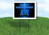 AVI RETIREMENT BLUE 18 in x 24 in Yard Sign Road Sign with Stand