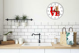 Australian Terrier Love Park Cute Puppy Dog kitchen living room Wall Clock