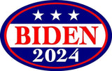 Joe Biden for President 2024 Car magnet Magnetic Bumper Sticker oval 5.5"x3.5"