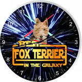 Best Fox Terrier Dog Galaxy Wars Space Star Kitchen Livingroom Wall Clock