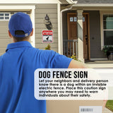 ATTENTION INVISIBLE FENCE DOG HAS FULL RANGE OF YARD Aluminum composite sign