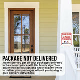 Please Deliver All Packages TO BACK PORCH outdoor Metal sign