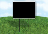BLANK BLACK SIGN Plastic Yard Sign ROAD SIGN with Stand