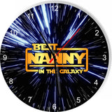 Best Nanny in the Star Galaxy Wars Space Kitchen Living room Wall Clock