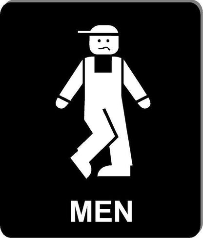 Funny bathroom sign 8 1/2 X 10 RESTROOM SIGN Aluminum men I have to pee so bad