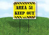 AREA 51 Yard Sign Road with Stand LAWN SIGN