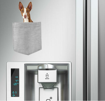 Ibizan Hound Dog in pocket Fridge Car Magnet Bumper Sticker App size 4"x7"