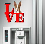 Ibizan Hound Dog Love Park Dog Fridge Refrigerator Car Magnet