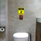 PLEASE MEN LIFT UP THE SEAT BEFORE PEEING Metal Aluminum Composite bathroom Sign