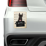 Giant Schnauzer Mugshot Bad Dog Fridge refrigerator Car Magnet