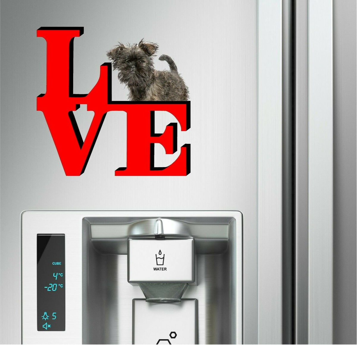 Affenpinscher Love Park Cute Dog Fridge Refrigerator Car Magnet