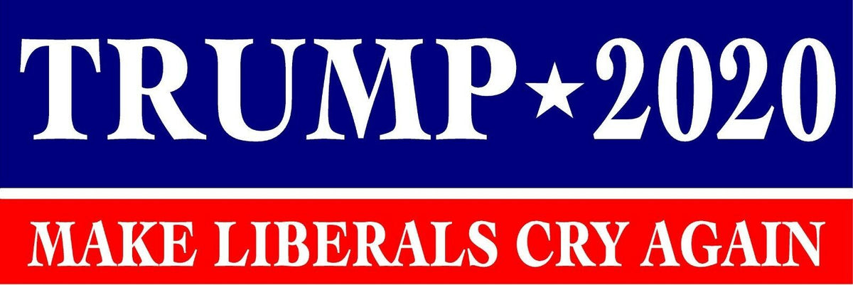 TRUMP 2020 MAKE LIBERALS CRY AGAIN MAGNET Magnetic Bumper Sticker