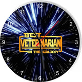 Best Veterinarian in the Star Galaxy Space Kitchen Living room Wall Clock