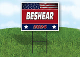 BESHEAR FLAG RED 2024 18inx24in Yard Road Sign w/ Stand