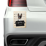 Toy Fox Terrier Mugshot Bad Dog Fridge refrigerator Car Magnet