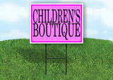 CHILDREN'S BOUTIQUE PINK Yard Sign Road with Stand LAWN SIGN
