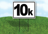 KILOMETER 10 K DISTANCE MARKER  RUNNING RACE Yard Sign with Stand LAWN SIGN