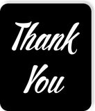 Thank You black restaurant Metal Aluminum composite sign