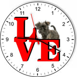 Affenpinscher Love Park Cute Puppy Dog battery kitchen living room Wall Clock