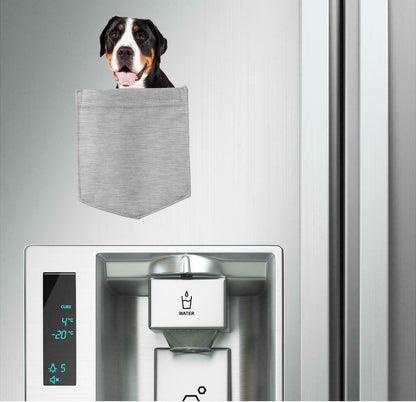 Greater Swiss Mountian Dog in pocket Fridge Car Magnet Bumper Sticker