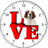 Irish Setter Cute Puppy Dog kitchen living room Wall Clock
